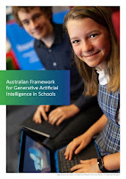 Front cover of the Australian Framework for Generative Artificial Intelligence in Schools